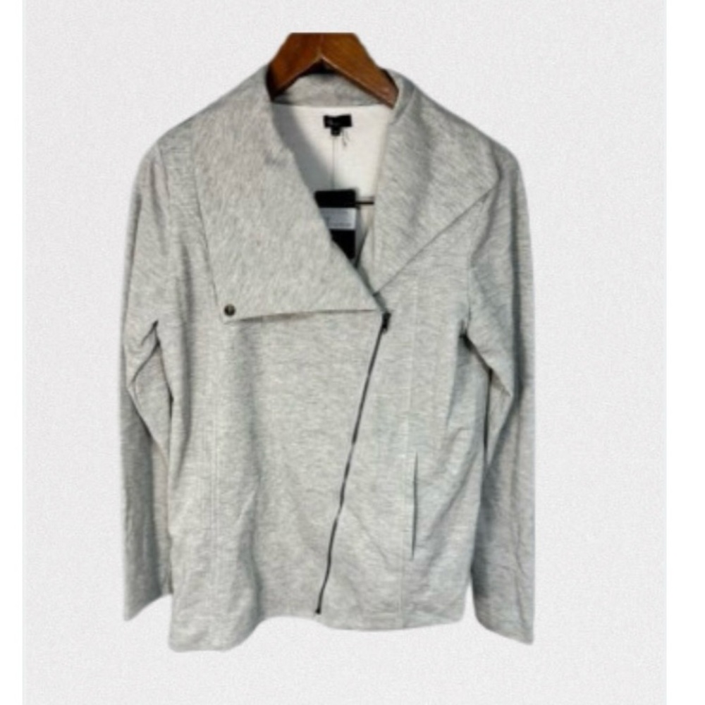 6 by Six Women’s Moto Jacket sz L Sweatshirt NEW # E803